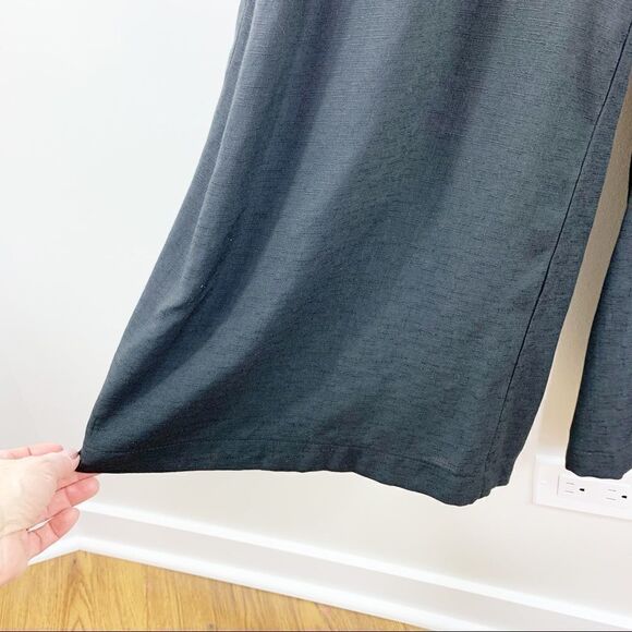 Doe & Rae‎ Black ModCloth Wide Leg Cropped Jumpsuit Sz Small - Picture 4 of 15